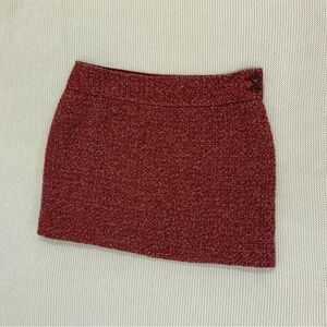 J. Crew Red Mini Skirt
